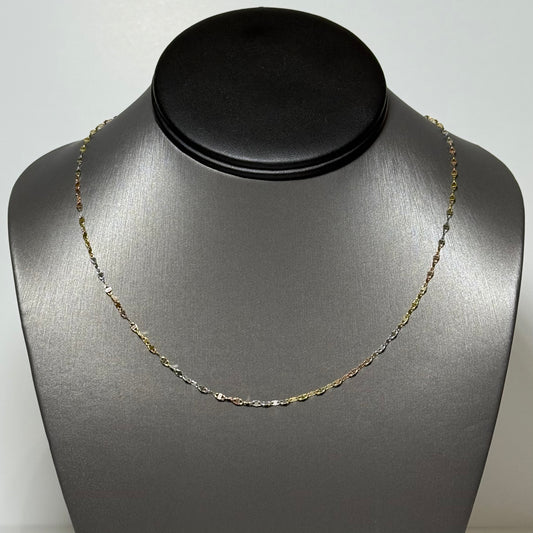 14K ITALIAN GOLD VALENTINO CHAIN ( 18" ) | NAVARRO JEWELRY