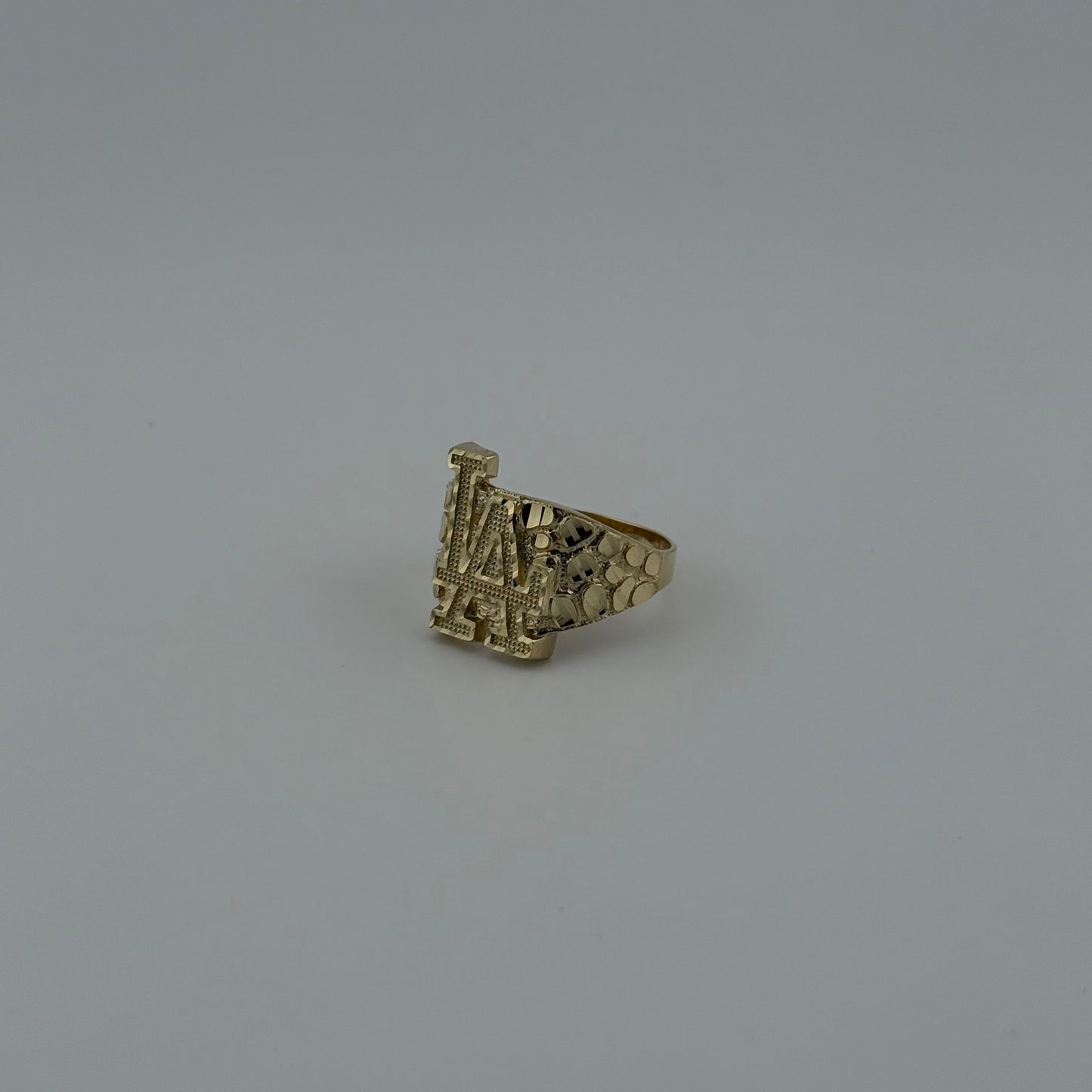 14K Gold LA Nugget Ring | NAVARRO JEWELRY | SIZE 10