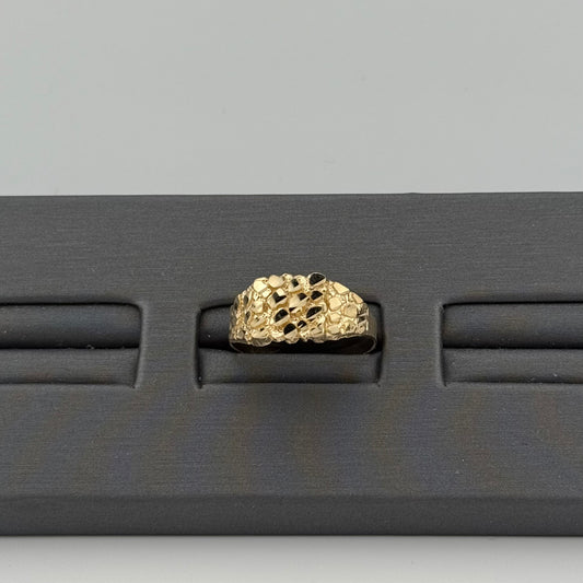 14K Gold Nugget Ring | NAVARRO JEWELRY | SIZE  10