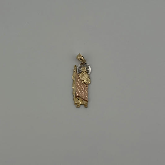 14K Gold San Judas Pendant | NAVARRO JEWELRY