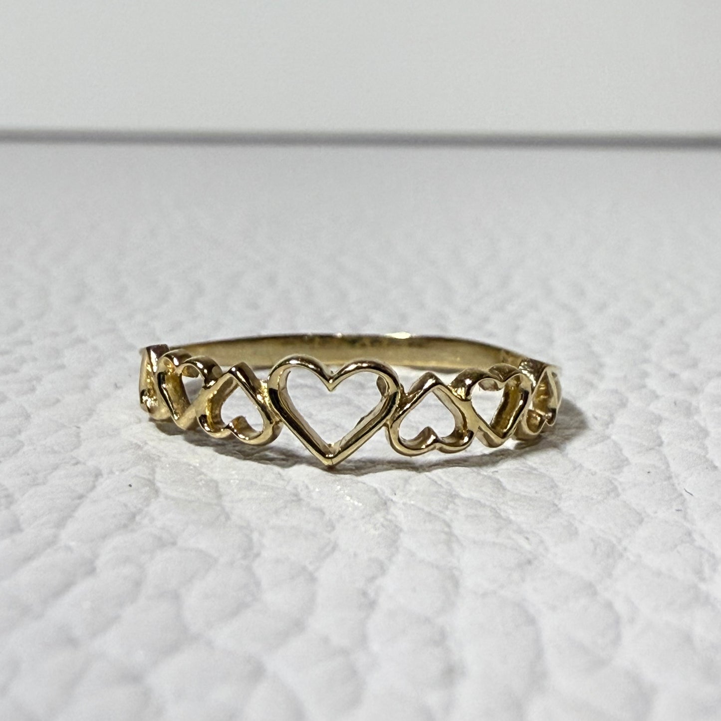 14K ITALIAN GOLD HEART RING (SIZE 7.5) | NAVARRO JEWELRY