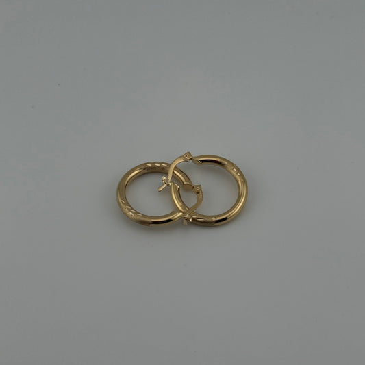 14K Gold Mini Hoop Earrings | NAVARRO JEWELRY | Italian Fine Gold Luxury for Women