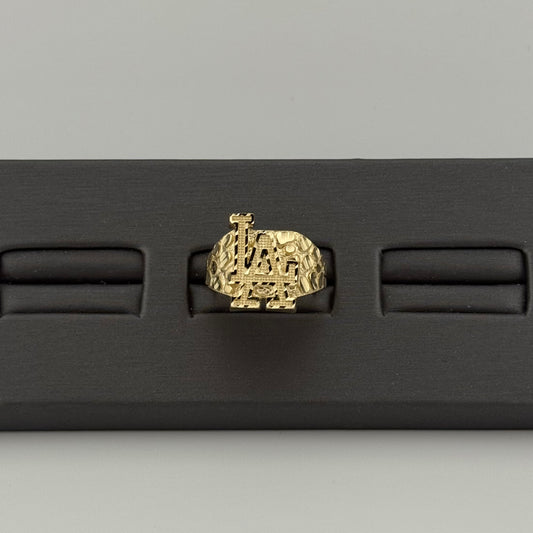 14K Gold LA Nugget Ring | NAVARRO JEWELRY | SIZE 10